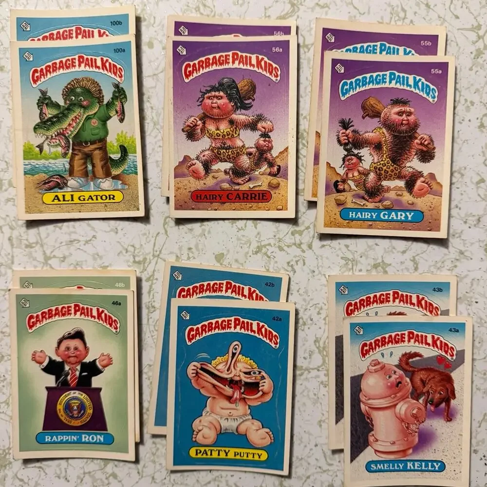 Vintage 1985–1986 Garbage Pail Kids Card Lot – Original Topps – 50+ Cards